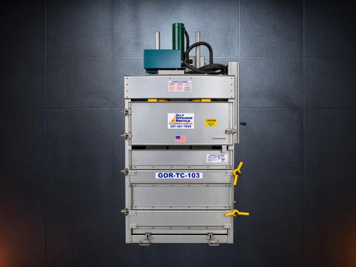 Offshore trash compactor